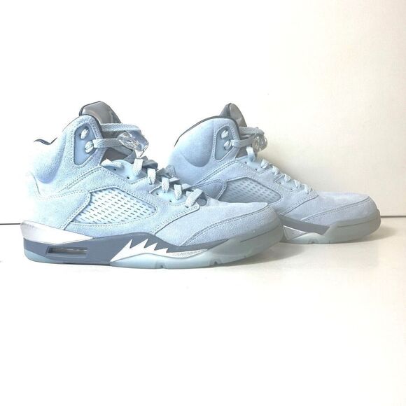 Nike Air Jordan 5 Retro Blue Bird Women's Size 9.5 EU 41 DD9336-400 EUC with Box - Picture 4 of 13